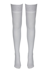Bas autofixants blanc - Cotelli Legwear