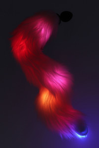Plug anal Licorne avec queue lumineuse - Taboom