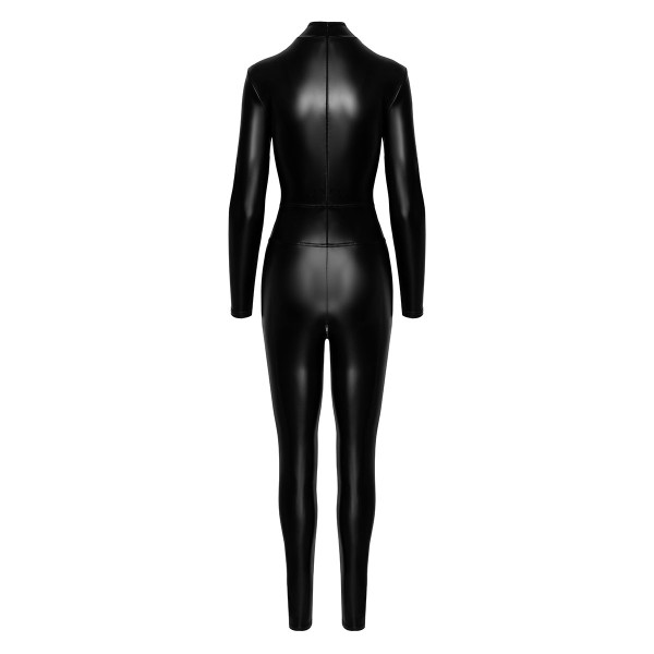 Combinaison intégrale Caged avec anneaux F319 wetlook