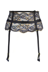 Porte-jarretelles dentelle Noir V-10362 - Axami