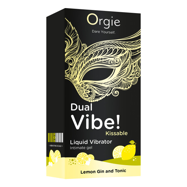Gel d'excitation Dual Vibe Lemon Gin Tonic Liquid Vibrator