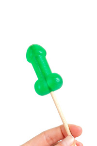 Sucette pénis à la menthe avec effet rafraichissant - Secret Play