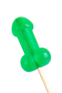 Sucette pénis à la menthe avec effet rafraichissant - Secret Play