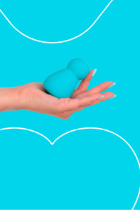 Mini vibro rechargeable Applust bleu - FairyGasm