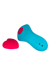 Stimulateur télécommandé de culotte HeartGem bleu - FairyGasm