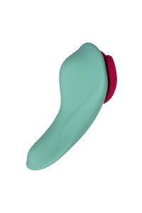 Stimulateur télécommandé de culotte HeartGem vert - FairyGasm