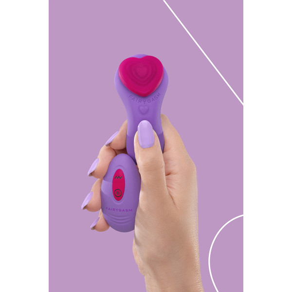 Stimulateur télécommandé de culotte HeartGem violet - FairyGasm