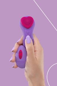 Stimulateur télécommandé de culotte HeartGem violet - FairyGasm
