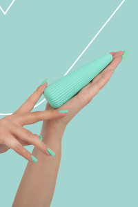 Vibro rechargeable IcyCone vert - FairyGasm