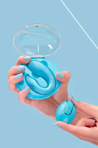 Vibro pour couples PleasureBerry bleu - FairyGasm