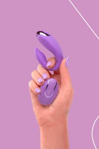 Vibro pour couples PleasureBerry violet - FairyGasm