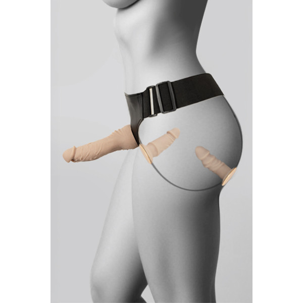 Gode-ceinture 3 dildos multi-positions - You2Toys