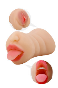 Masturbateur réaliste Sarah bouche et vagin