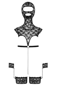 Ensemble de lingerie bondage en dentelle - bad kitty