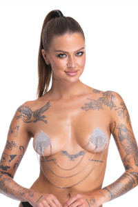 Caches tétons Losange avec chainettes - Cotelli Accessoires