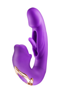 Vibromasseur rabbit 3-en-1 Kissy violet - Yoba