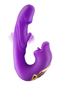 Vibromasseur rabbit 3-en-1 Kissy violet - Yoba