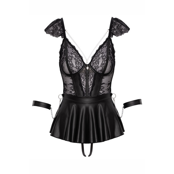 Ensemble 3 pièces lingerie Fetish - Cotelli Bondage