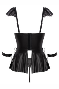 Ensemble 3 pièces lingerie Fetish - Cotelli Bondage