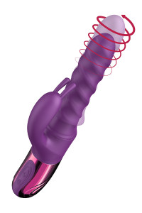 Vibro Swirl Rabbit Thrusting Vibrator - She.E.O