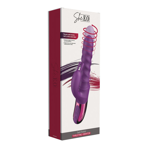 Vibro Swirl Rabbit Thrusting Vibrator - She.E.O
