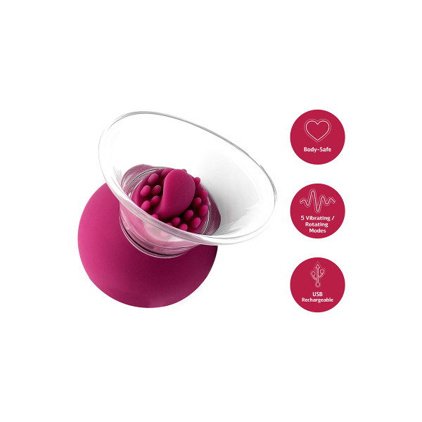 Pompe à clitoris et tétons rotative et vibrante - She.E.O.