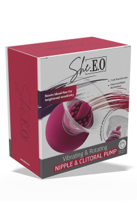 Pompe à clitoris et tétons rotative et vibrante - She.E.O.