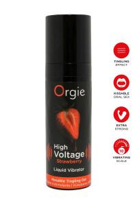 Gel d'excitation High Voltage Liquid Vibrator Fraise - Orgie