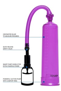 Pompe à pénis ToyJoy Power Pump violet