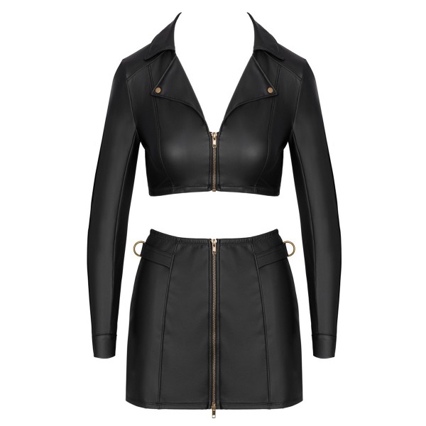 Ensemble top et jupe courte noir - Cottelli PARTY 