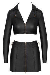 Ensemble top et jupe courte noir - Cottelli PARTY 