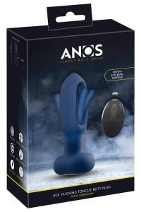 Plug anal vibrant avec langue oscillante - Anos
