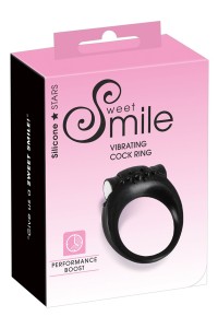 Anneau de pénis vibrant en silicone - Sweet Smile