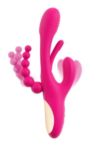 Triple vibro avec langue oscillante - Sweet Smile