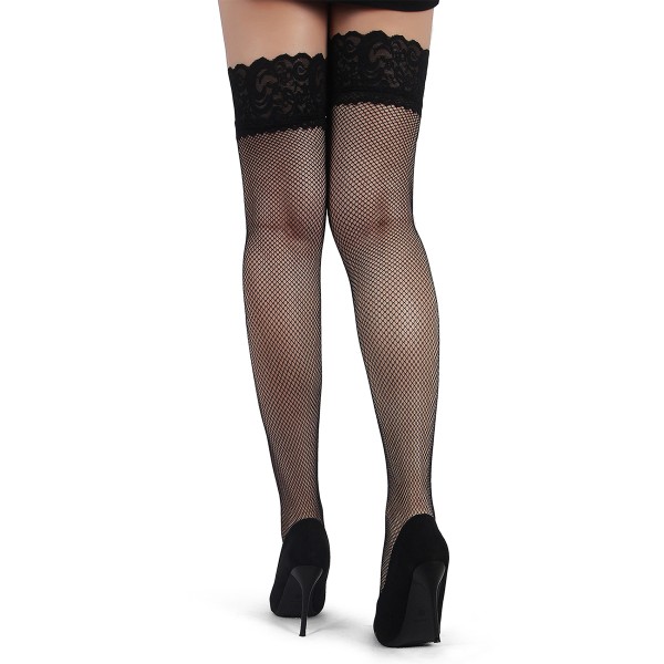 Bas résille jarretière dentelle Noir - Ohyeah
