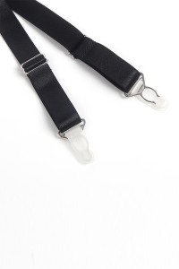 Porte-jarretelles dentelle large Noir - Litolu Lingerie