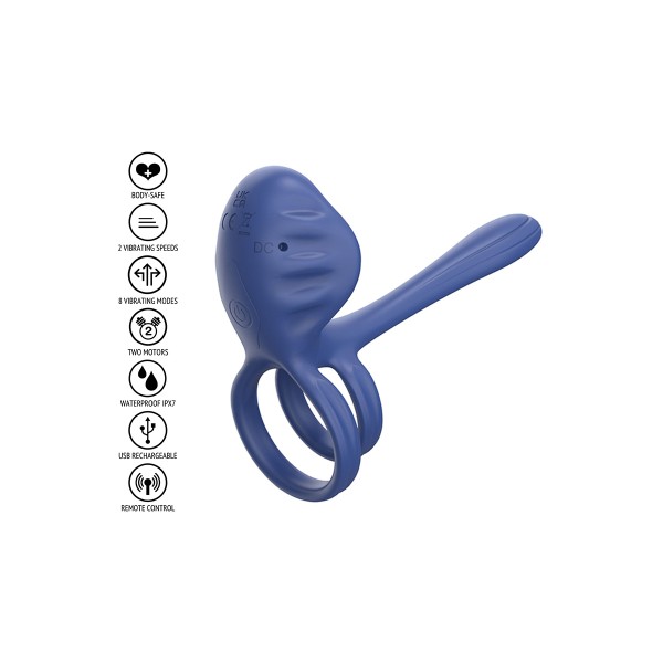 Anneau vibromasseur version slim pour couple - Xocoon