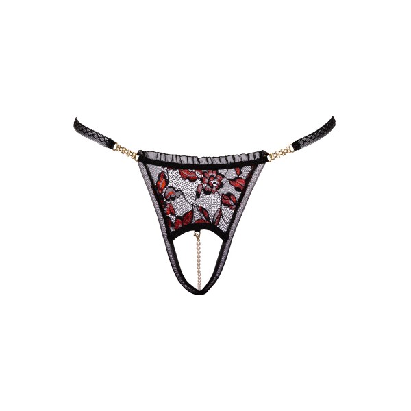 String dentelle ouvert bicolore - Cottelli LINGERIE