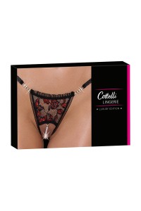 String dentelle ouvert bicolore - Cottelli LINGERIE