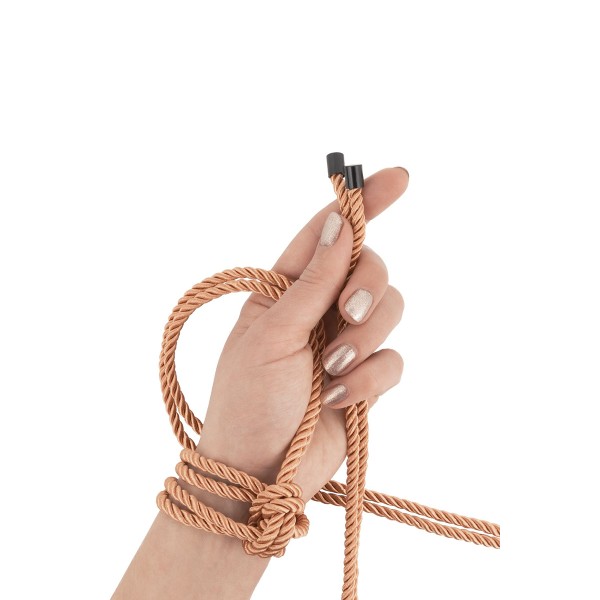 Coffret 3 cordes de bondage Premium - Rosy Gold