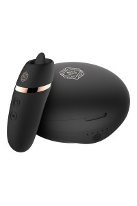 Stimulateur 2 en 1 avec langue vibrante - Rosy Gold