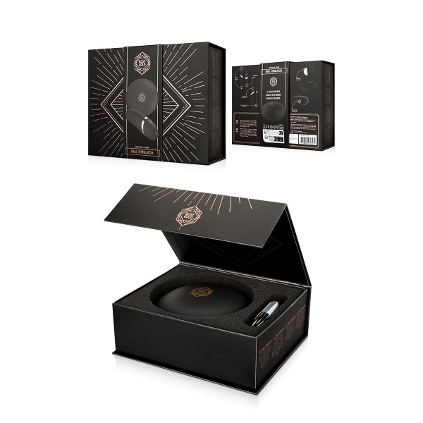 Stimulateur 2 en 1 avec langue vibrante - Rosy Gold