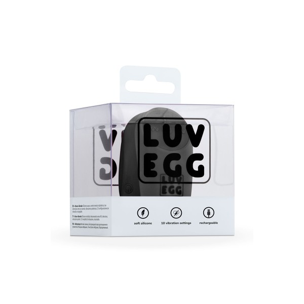 Oeuf vibrant télécommandé noir - LUV EGG