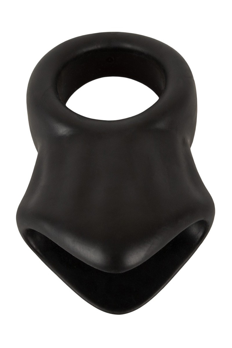 Cock Ring avec Ball Stretcher liquid silicone - Erecto 