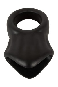 Cock Ring avec Ball Stretcher liquid silicone - Erecto 