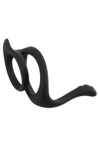 Cock & Ball Ring liquid silicone avec écarteur de périnée - Erecto