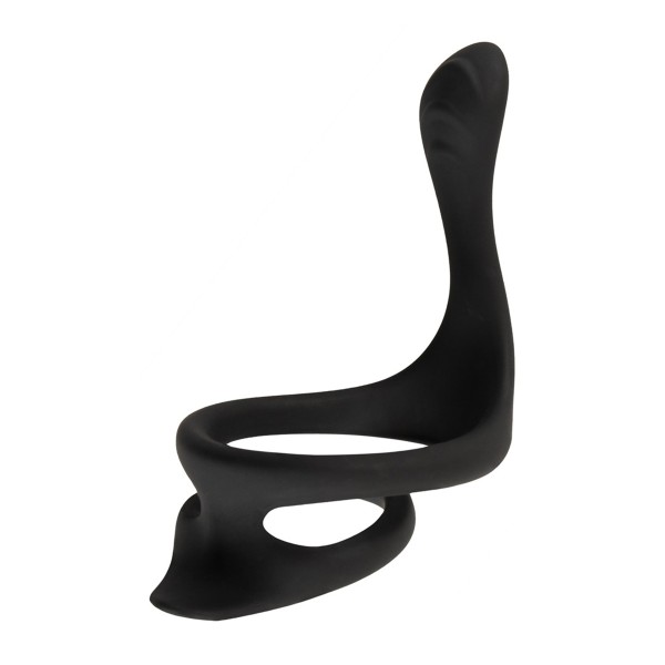 Cock & Ball Ring liquid silicone avec écarteur de périnée - Erecto