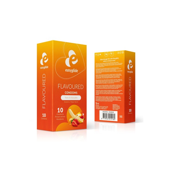 10 préservatifs parfumés - EasyGlide