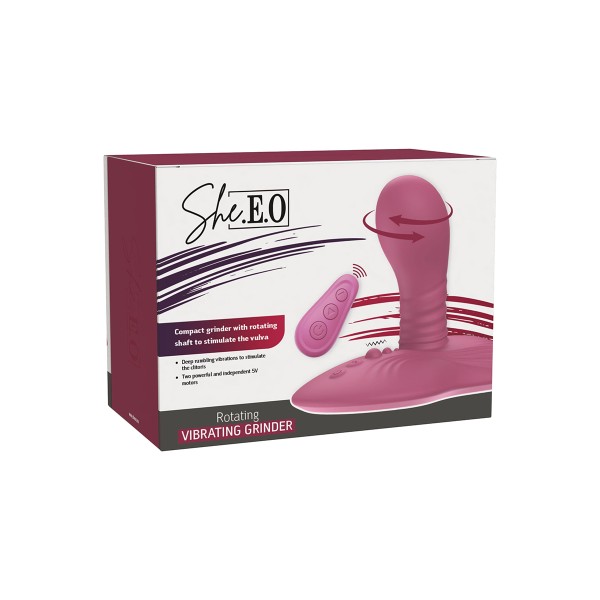 Stimulateur Grinder rotatif double moteur - She.E.O