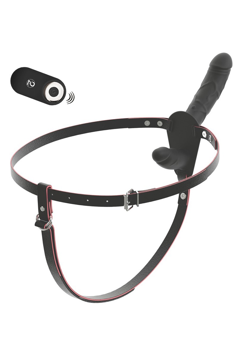 Double gode ceinture vibrant télécommandé - You2Toys